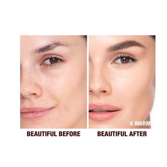 CHARLOTTE TILBURRY BEAUTIFUL SKIN 4 WARM SKIN MEDIUM COVER LIQUID FOUNDATION - Picture 12 of 12